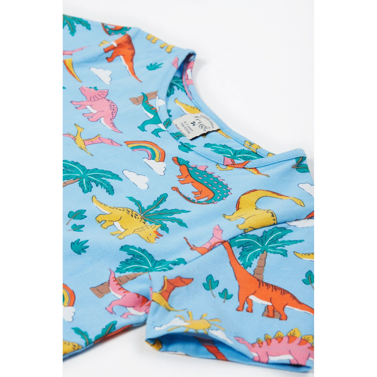 Bluebird Dinoland Sunshine Skater Dress - 1 Left Size 8-9 years-Frugi-Modern Rascals