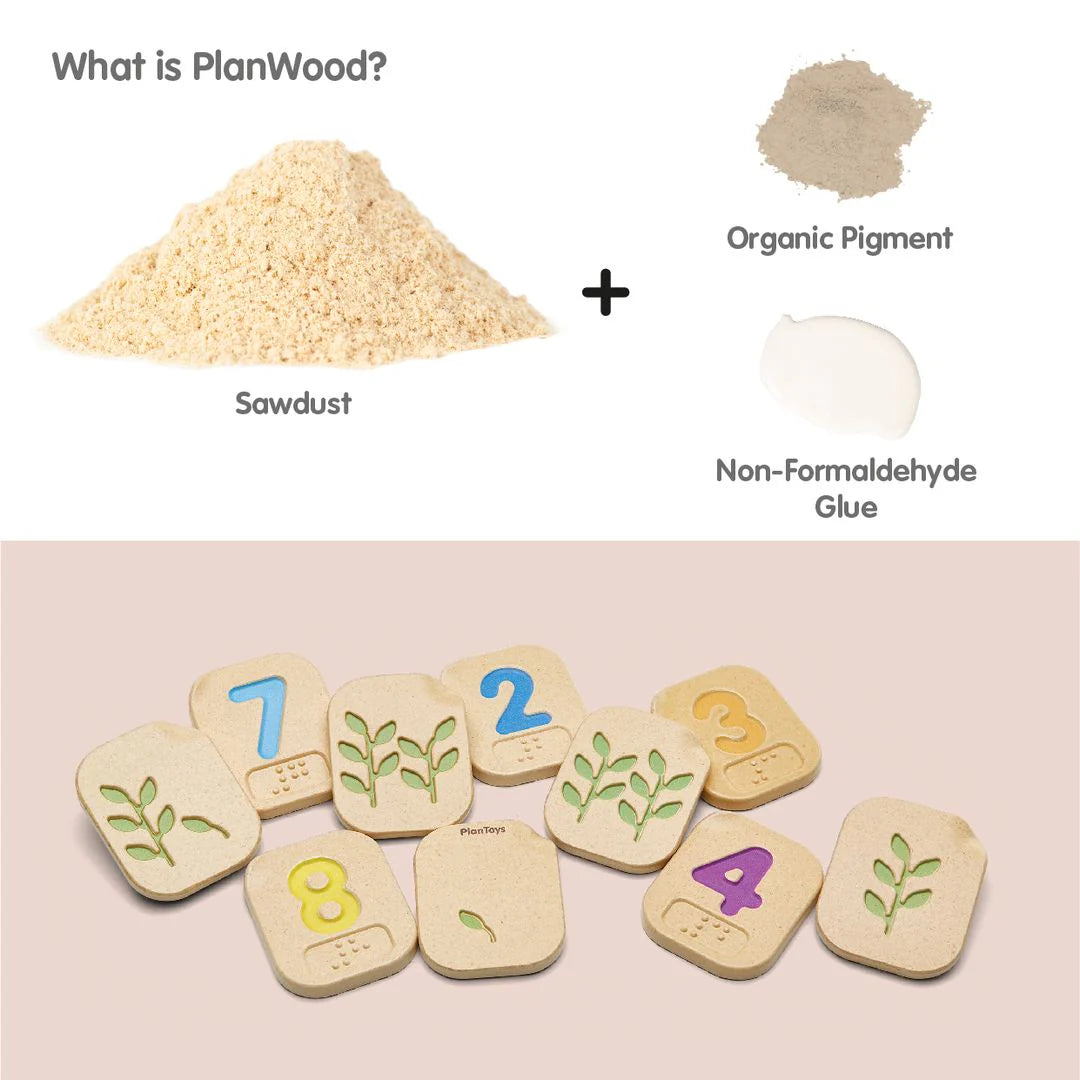 Braille Numbers 1-10-PlanToys-Modern Rascals