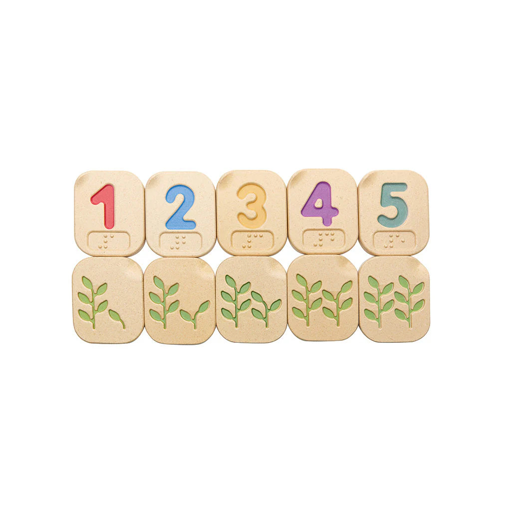 Braille Numbers 1-10-PlanToys-Modern Rascals