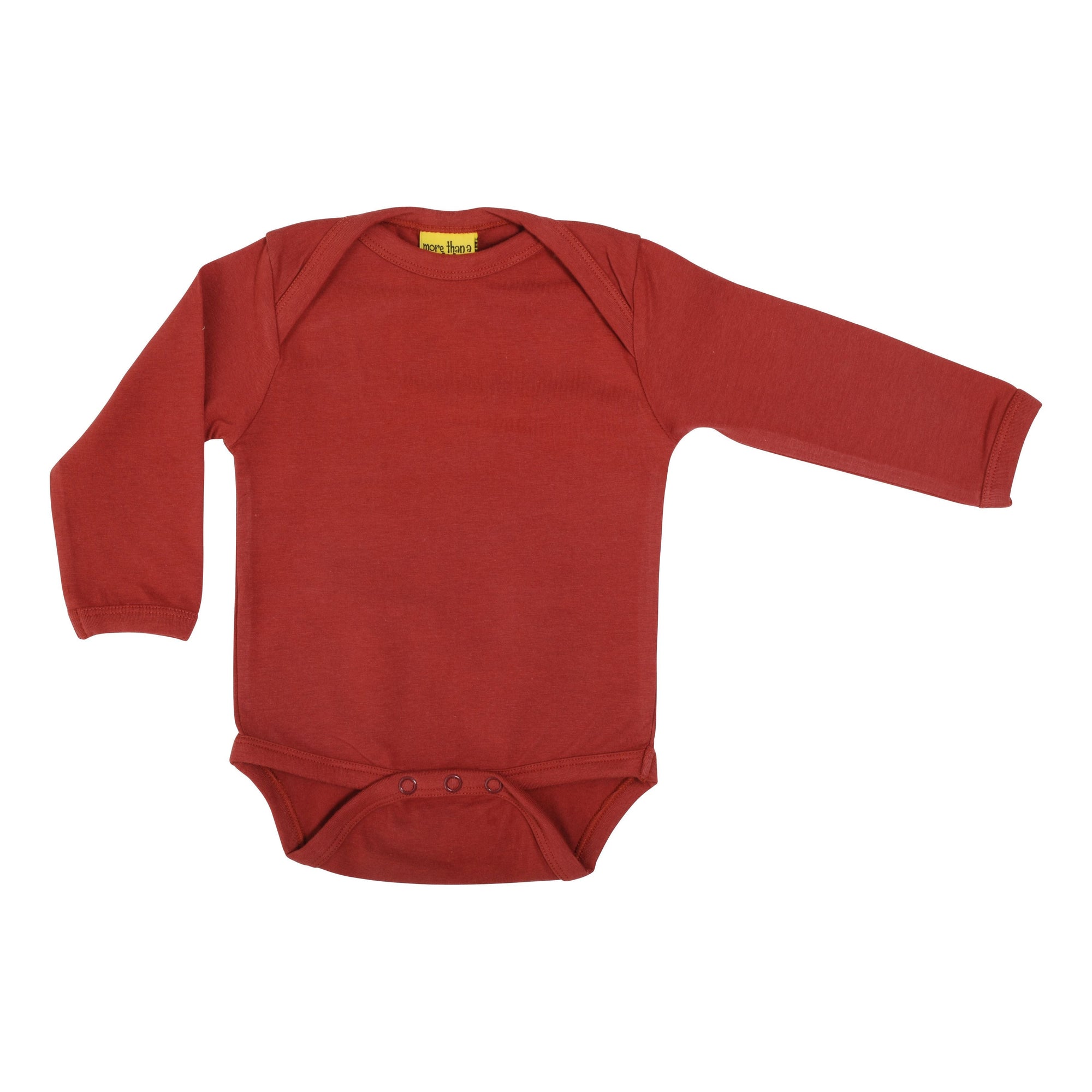 Brick Red Long Sleeve Onesie - 2 Left Size 2-4 & 4-6 months-More Than A Fling-Modern Rascals