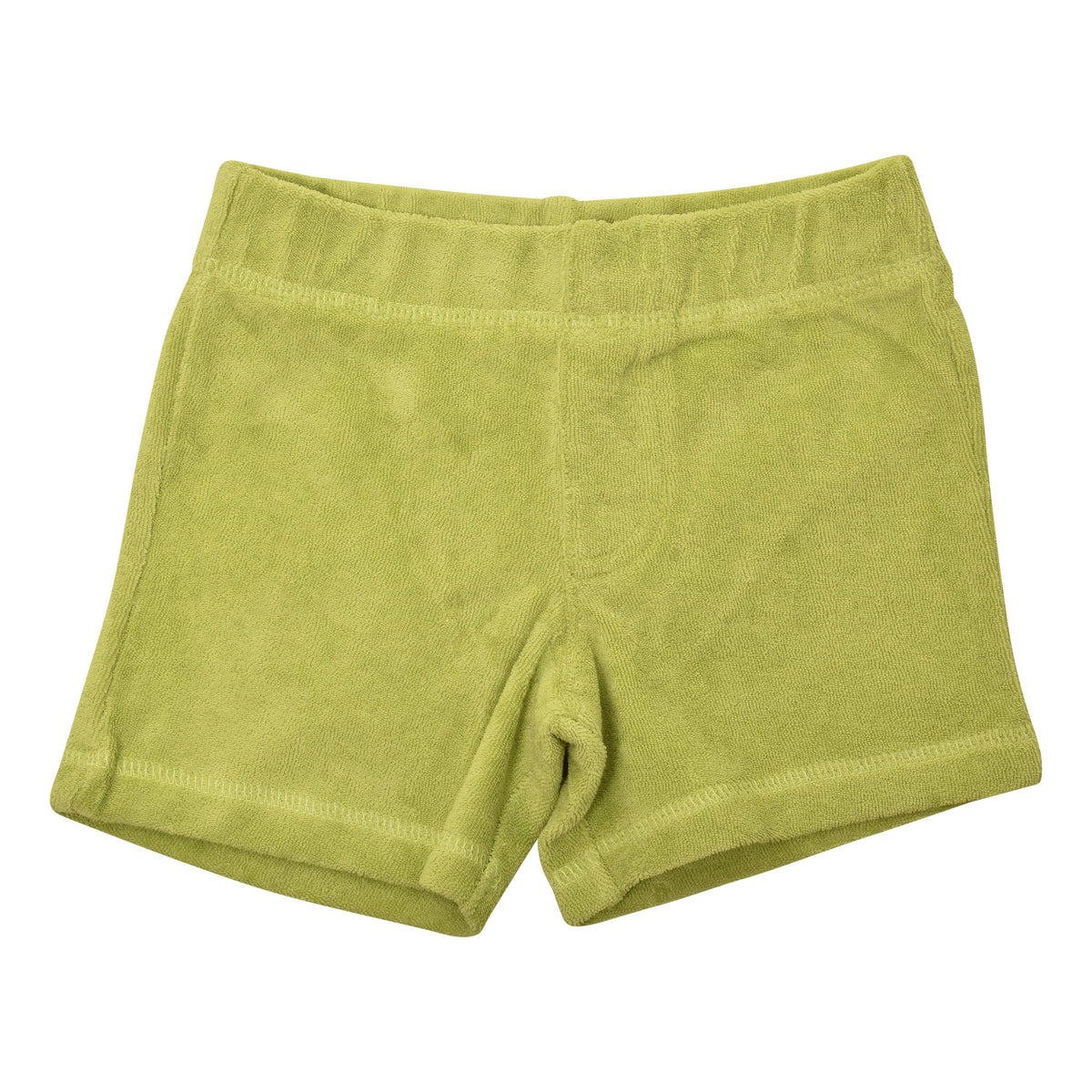 Bright Chartreuse Green Terry Shorts-Duns Sweden-Modern Rascals