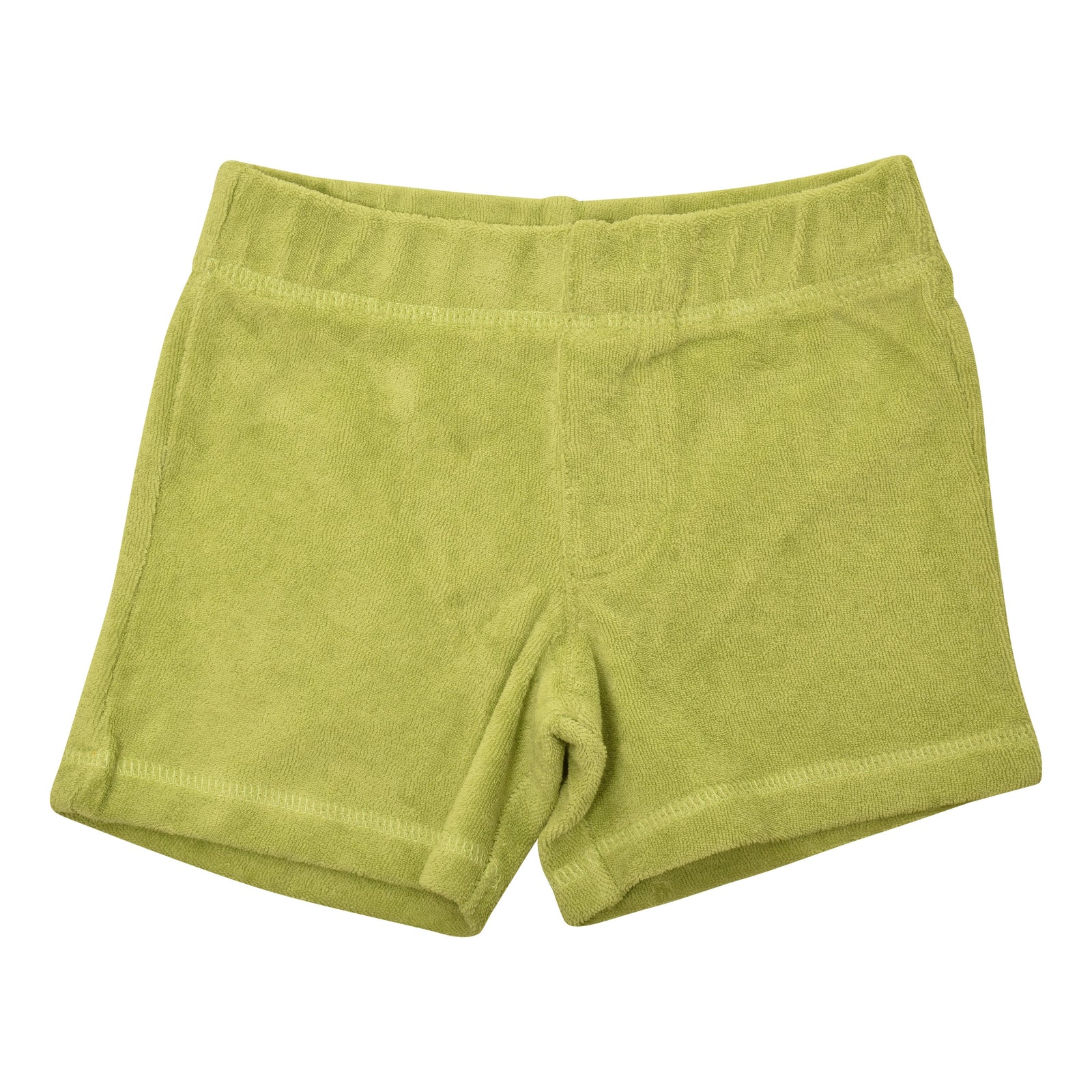 Bright Chartreuse Green Terry Shorts-Duns Sweden-Modern Rascals