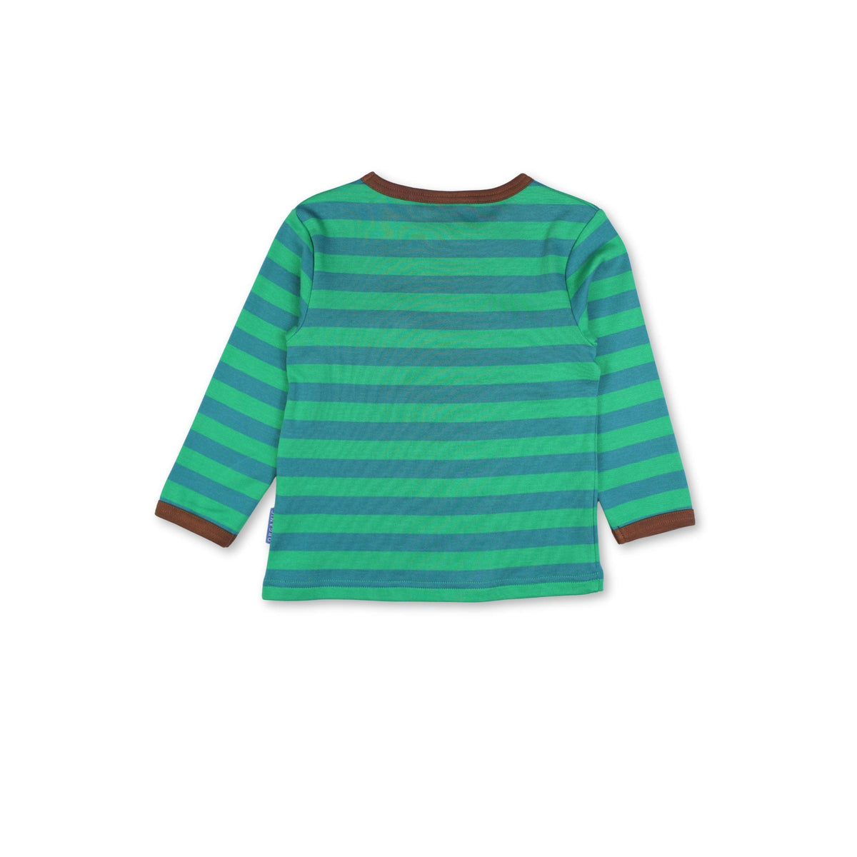 Brown Bear Pocket Applique Long Sleeve Shirt-Toby Tiger-Modern Rascals