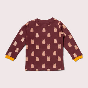 Brown Bears Long Sleeve T-Shirt-Little Green Radicals-Modern Rascals