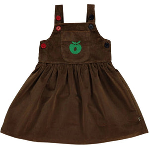 Brown Corduroy Pinafore Dress-Smafolk-Modern Rascals