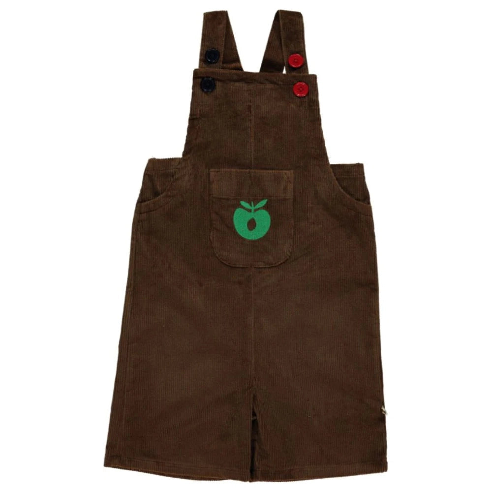 Brown Corduroy Short Dungarees - 1 Left Size 11-12 years-Smafolk-Modern Rascals