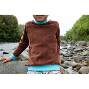 Brown Velour Long Sleeve Shirt - 2 Left Size 1-2 & 3-4 years-Coddi and Womple-Modern Rascals