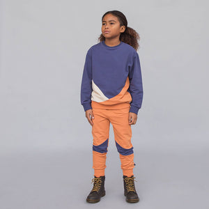 Brown/Blue Sweatpants - 1 Left Size 1-2 years-CARLIJNQ-Modern Rascals