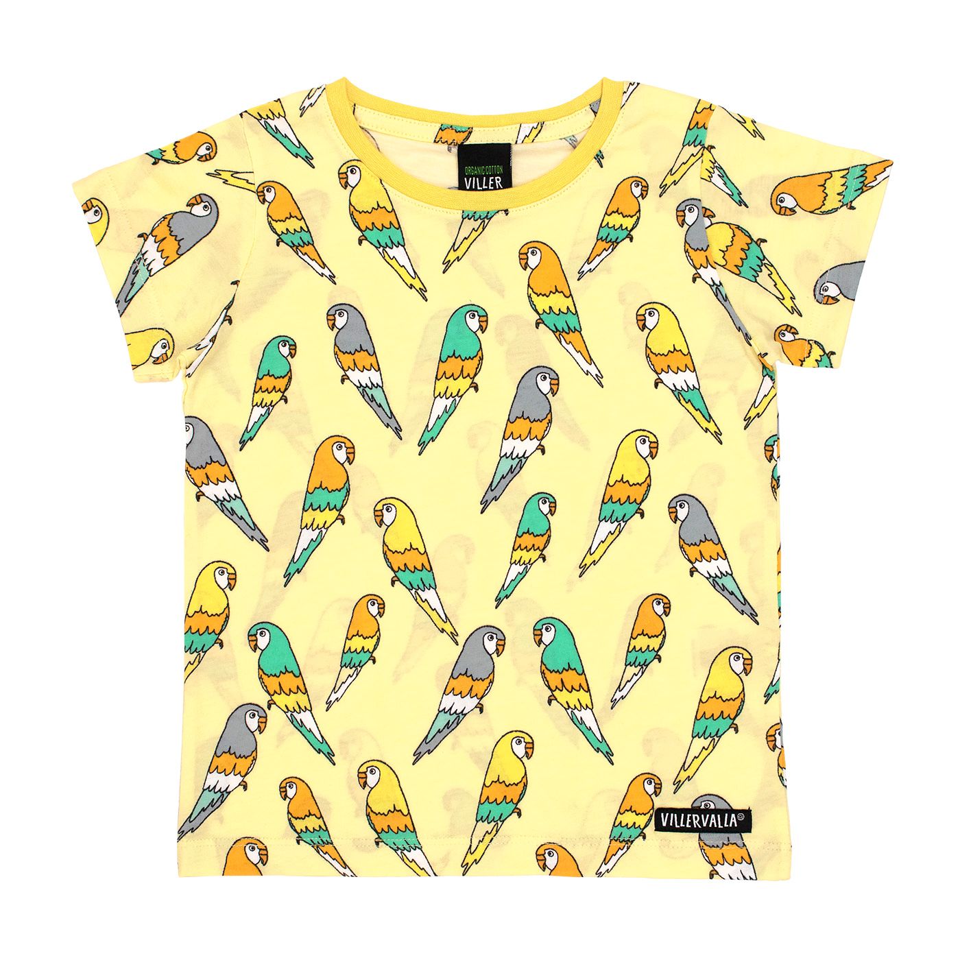 Budgie Short Sleeve Shirt - Light Lemon - 1 Left Size 8-9 years-Villervalla-Modern Rascals