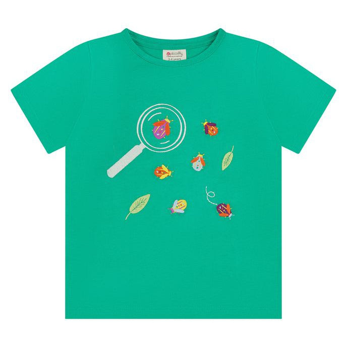 Bugs Applique Short Sleeve Shirt - 1 Left Size 5-6 years-Piccalilly-Modern Rascals