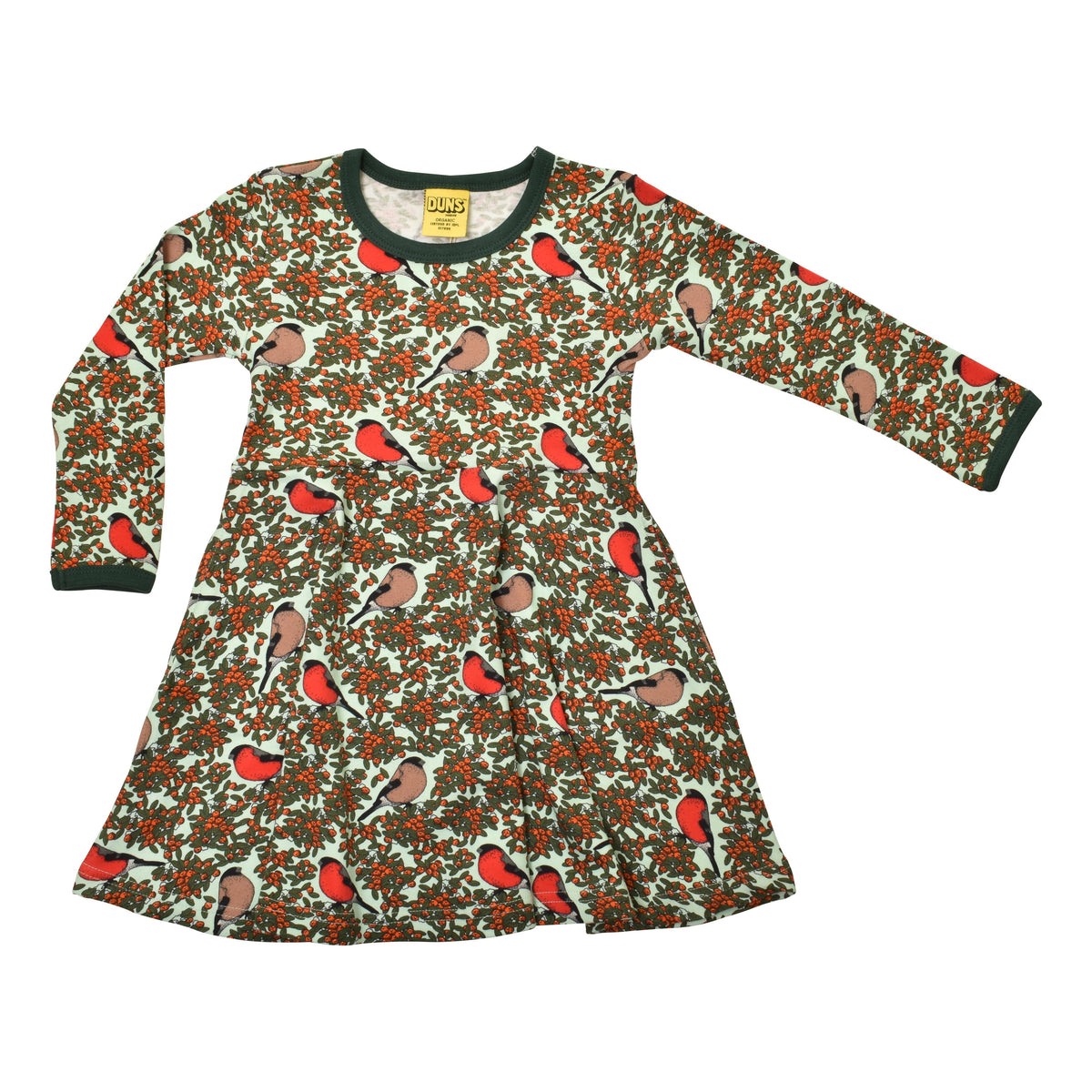 Bullfinch - Honeydew Blue Long Sleeve Skater Dress-Duns Sweden-Modern Rascals