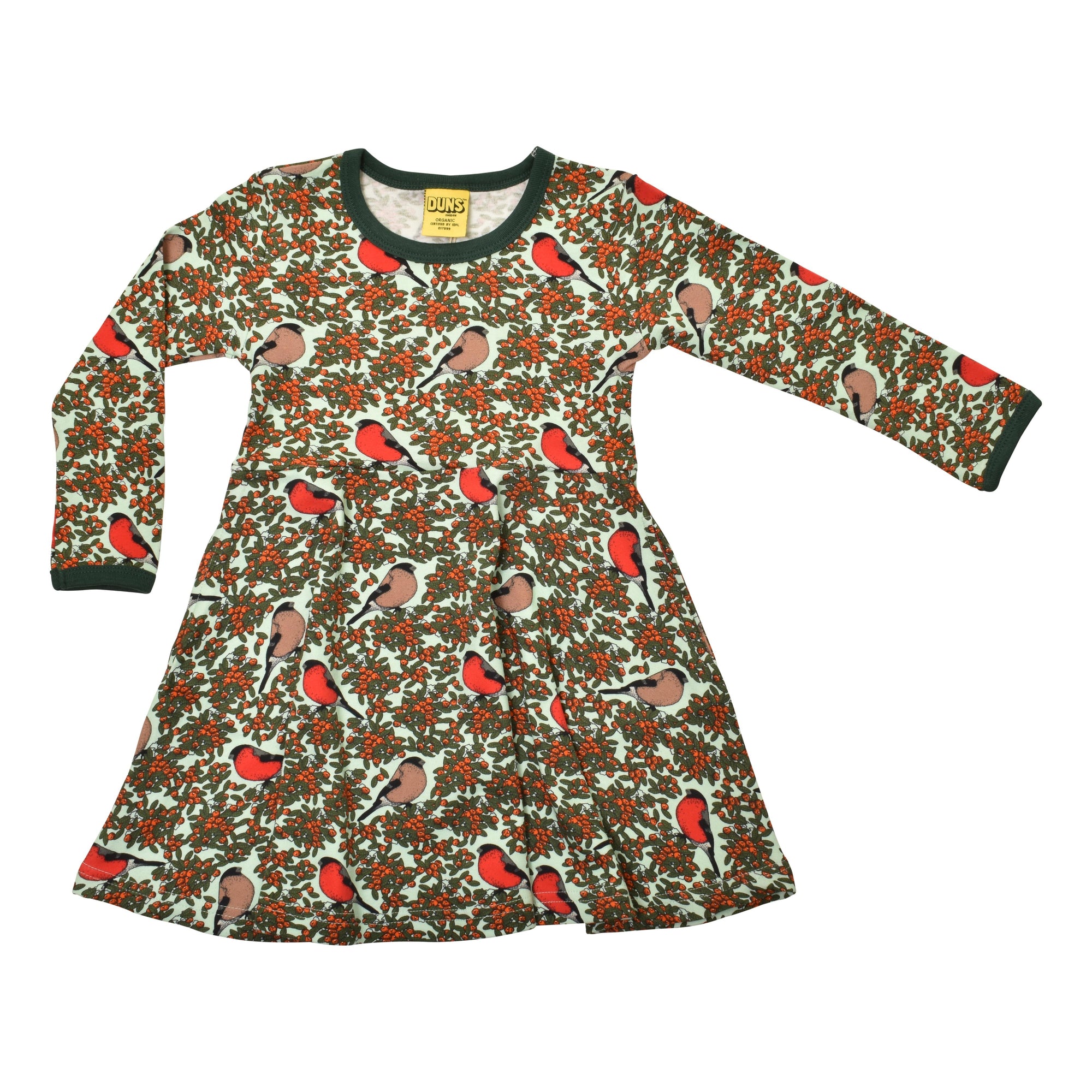 Bullfinch - Honeydew Blue Long Sleeve Skater Dress-Duns Sweden-Modern Rascals