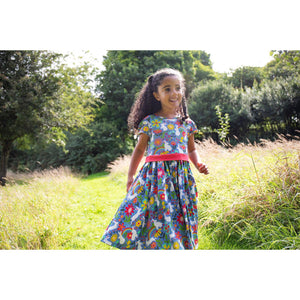 Bunny Bounce Issey Party Skater Dress - 1 Left Size 9-10 years-Frugi-Modern Rascals