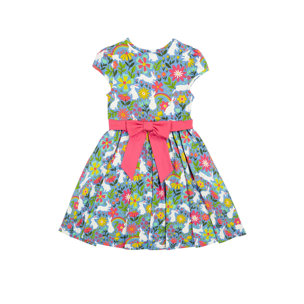 Bunny Bounce Issey Party Skater Dress-Frugi-Modern Rascals