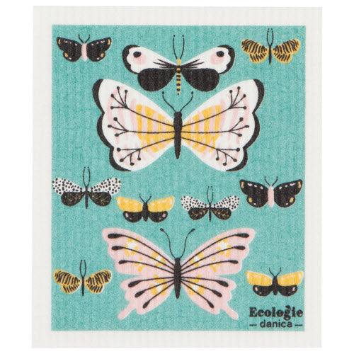 Butterflies Swedish Dishcloth-Danica-Modern Rascals