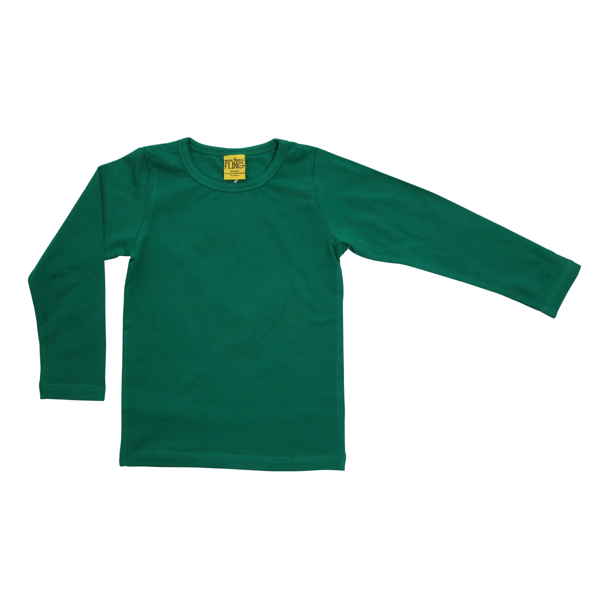 Cadmium Green Long Sleeve Shirt - 2 Left Size 2-4 & 4-6 years-More Than A Fling-Modern Rascals