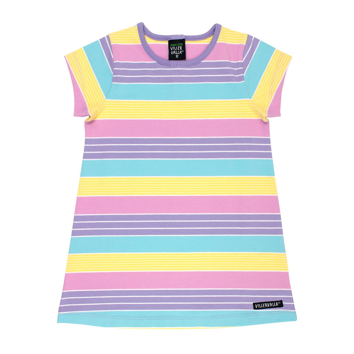 California Multistripe Short Sleeve Dress - 1 Left Size 10-11 years-Villervalla-Modern Rascals