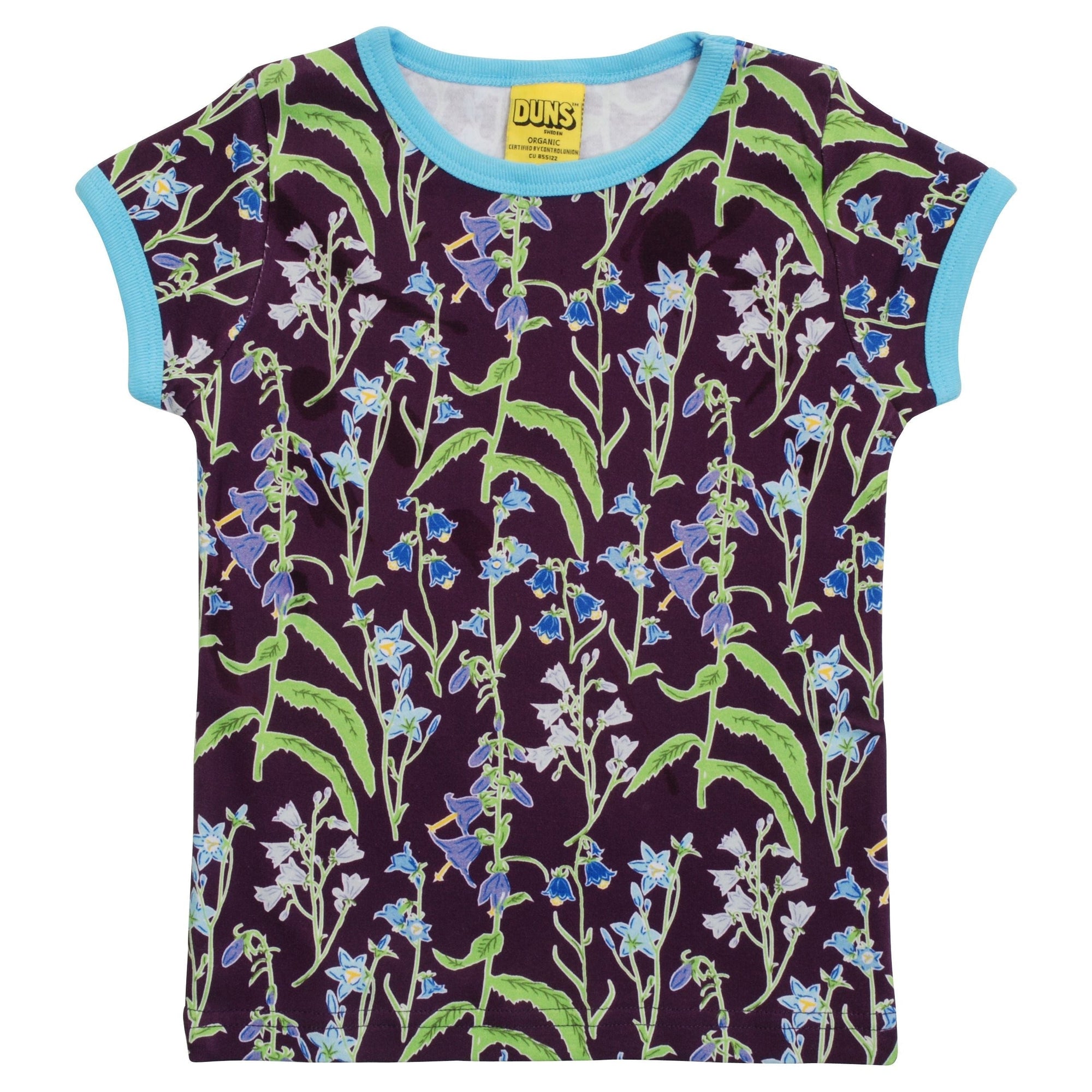 Campanula - Grape Short Sleeve Shirt - 2 Left Size 9-10 & 10-11 years-Duns Sweden-Modern Rascals