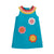 Camper Blue / Flowers Ariana Shift Sleeveless Dress - 1 Left Size 10-11 years-Frugi-Modern Rascals