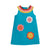 Camper Blue / Flowers Ariana Shift Sleeveless Dress - 2 Left Size 18-24 months & 10-11 years-Frugi-Modern Rascals