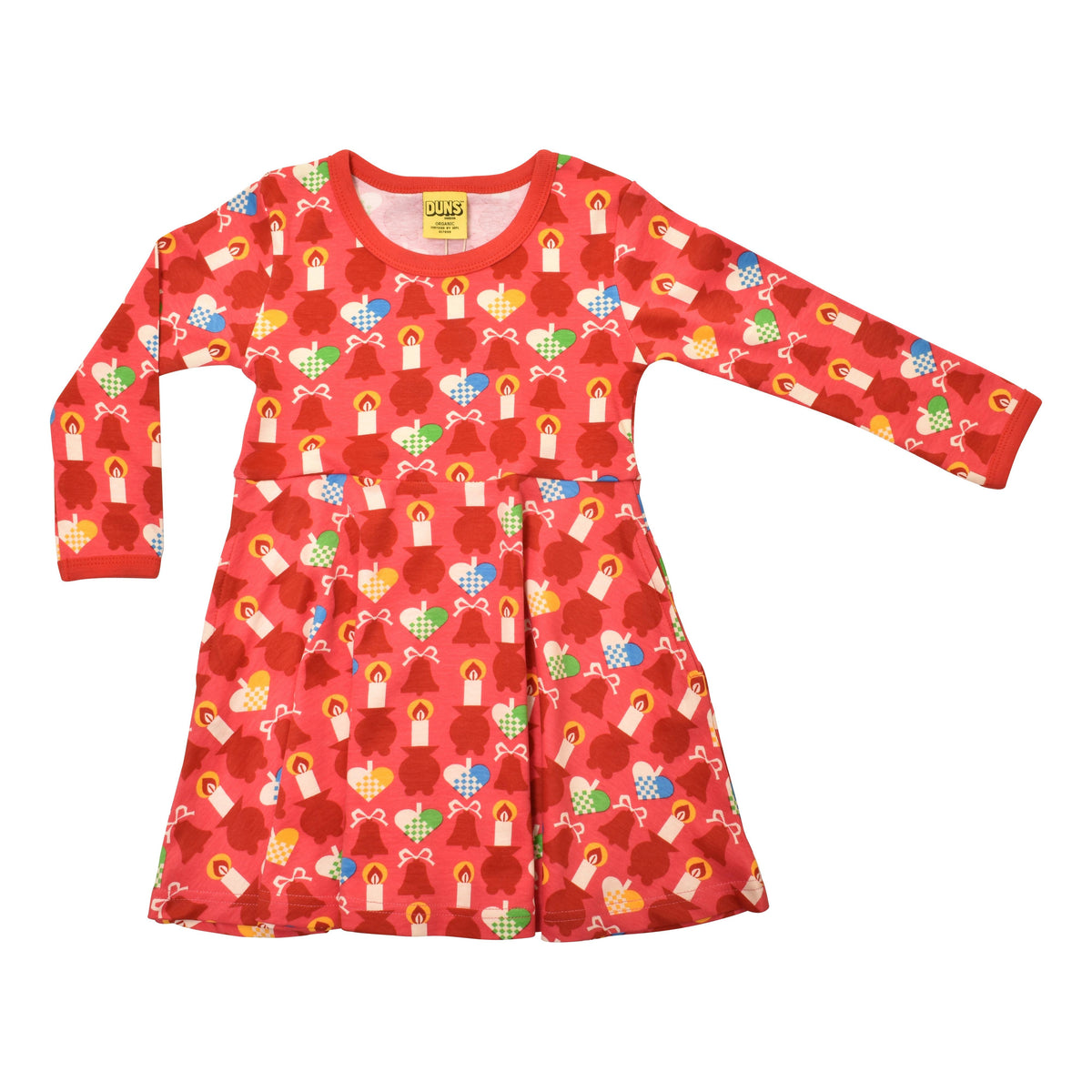 Candle Long Sleeve Skater Dress-Duns Sweden-Modern Rascals