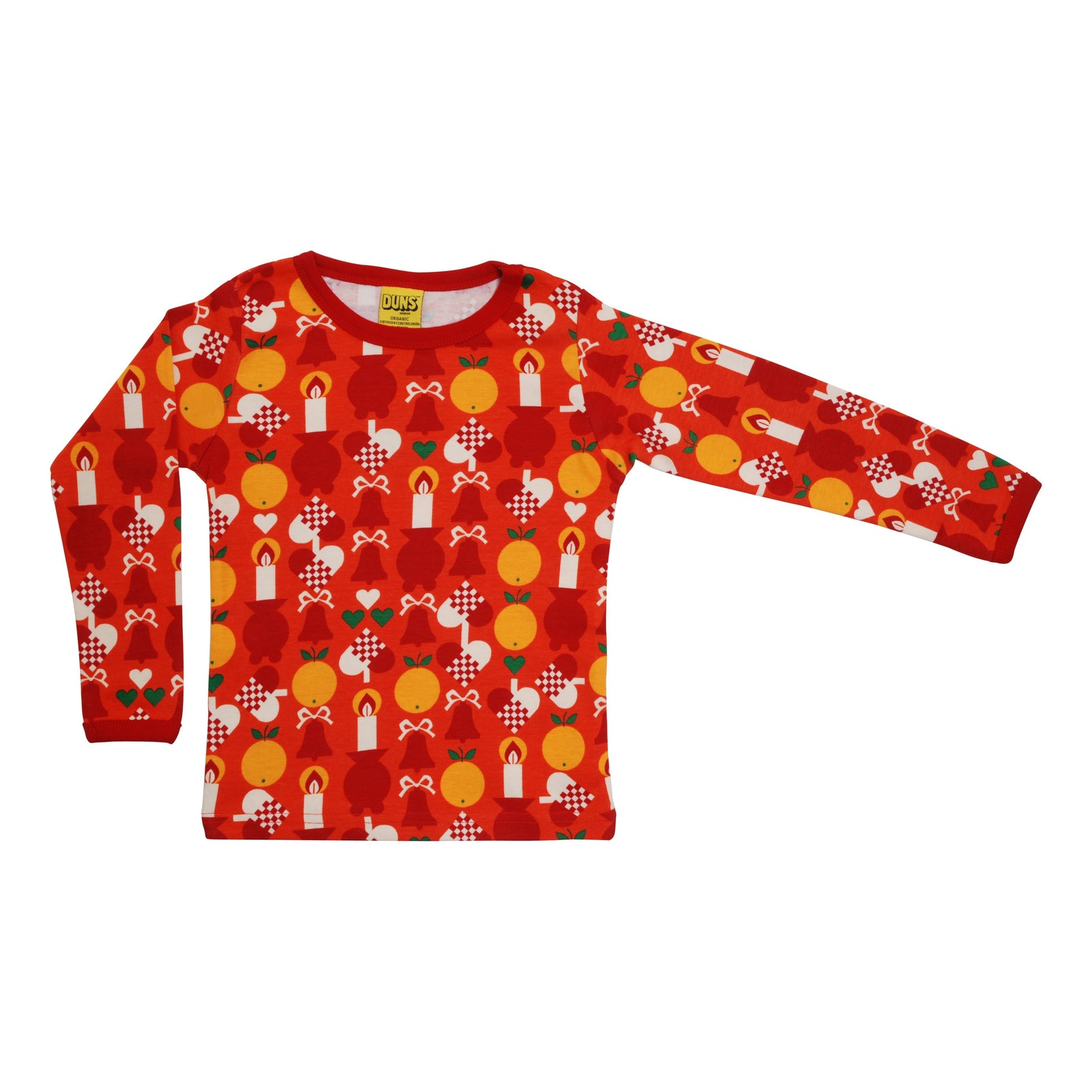 Candles Long Sleeve Shirt - 1 Left Size 11-12 years-Duns Sweden-Modern Rascals