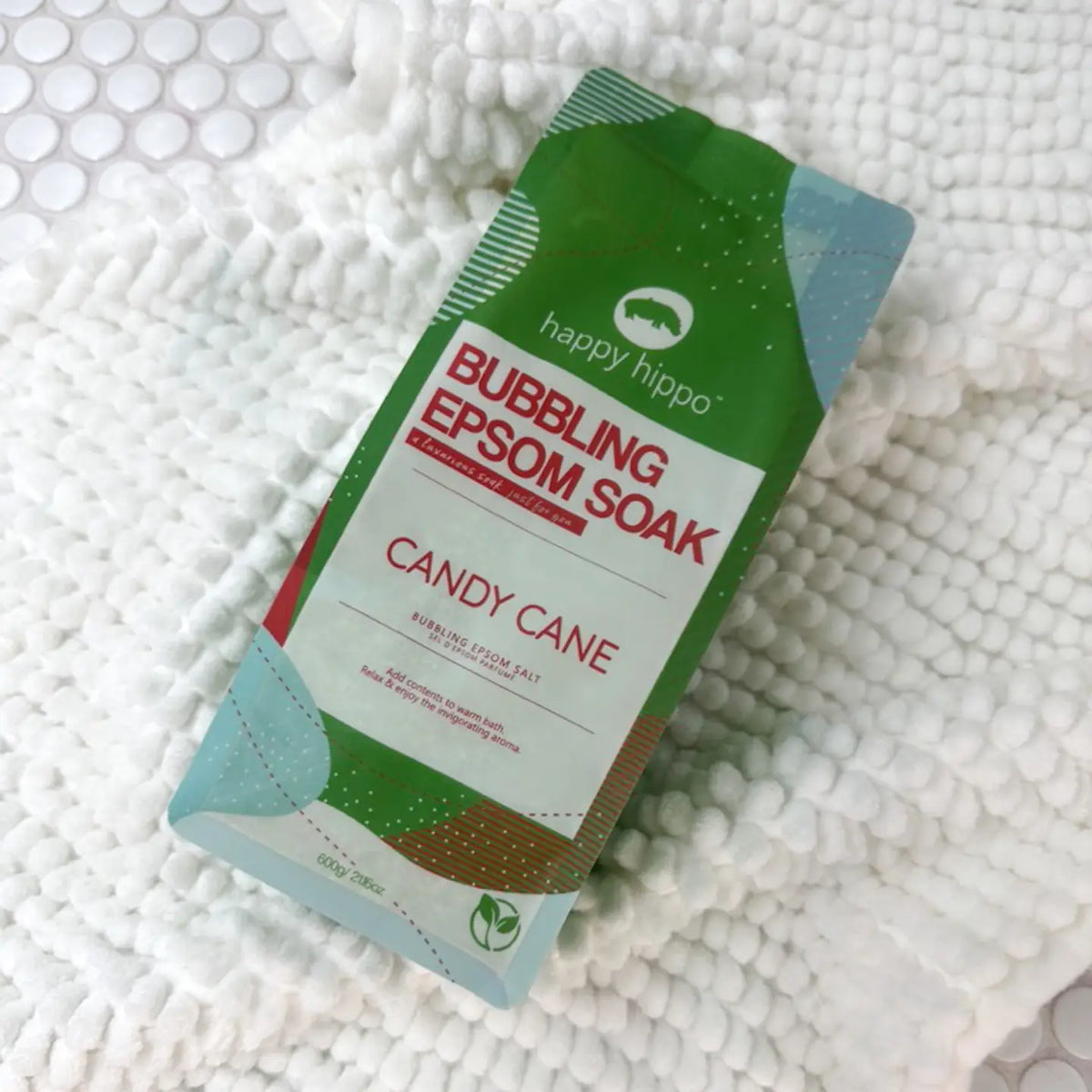 Candy Cane Bubbling Epsom Salt Soak-Happy Hippo Bath Co.-Modern Rascals