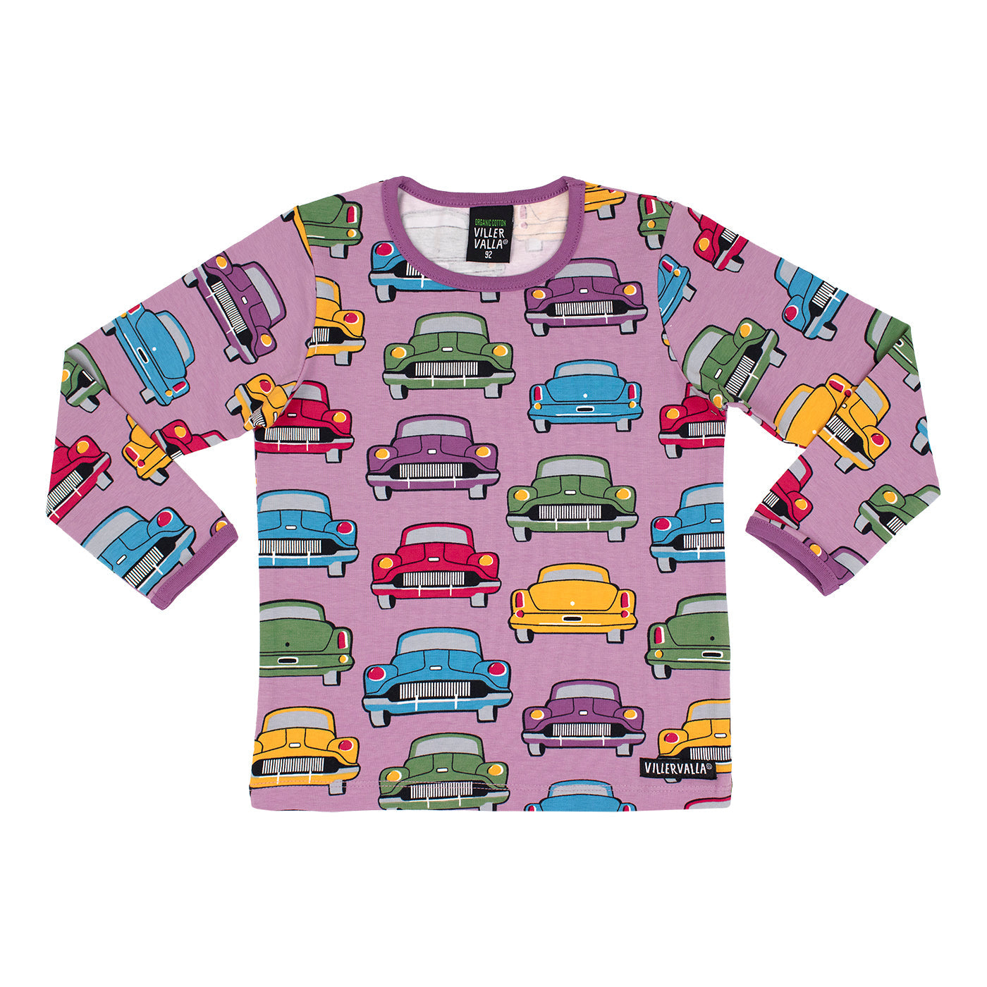 Car Long Sleeve Shirt in Smoothie-Villervalla-Modern Rascals