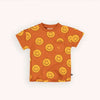CARLIJNQ Yellow Happy Face Crewneck Short Sleeve Shirt - Size 4-6 (116cm)-Warehouse Find-Modern Rascals
