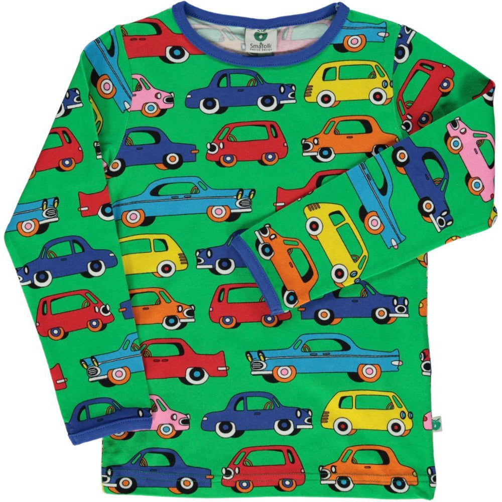 Cars Long Sleeve Shirt - Apple Green - 1 Left Size 11-12 years-Smafolk-Modern Rascals