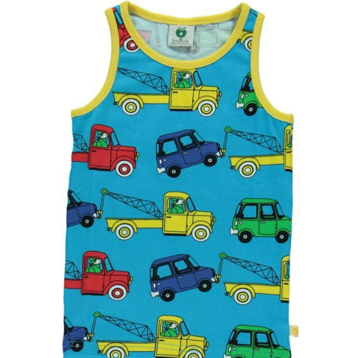 Cars Tank Top - SU22 - 1 Left Size 11-12 years-Smafolk-Modern Rascals