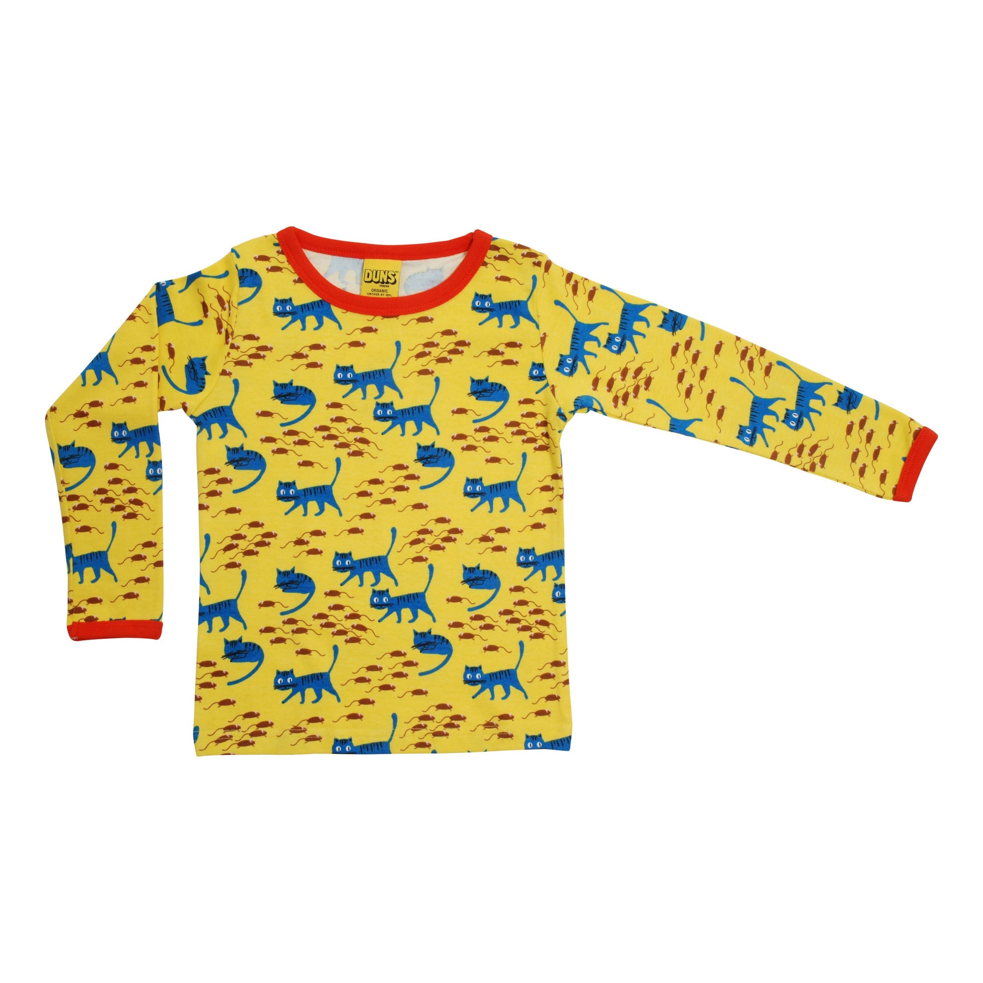 Cat - Lemon Chrome Long Sleeve Shirt-Duns Sweden-Modern Rascals