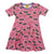 Cat - Pink Short Sleeve Skater Dress-Duns Sweden-Modern Rascals