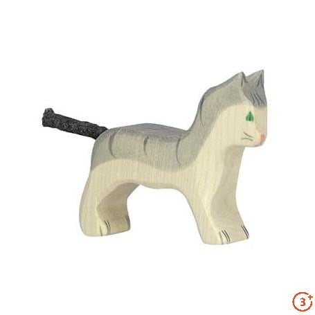 Cat, Small Gray-Holztiger-Modern Rascals