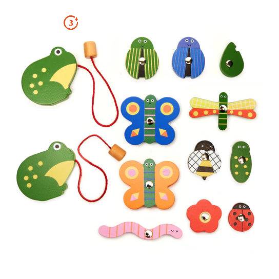 Catch a Bug Wooden Fishing Game-Huckleberry-Modern Rascals
