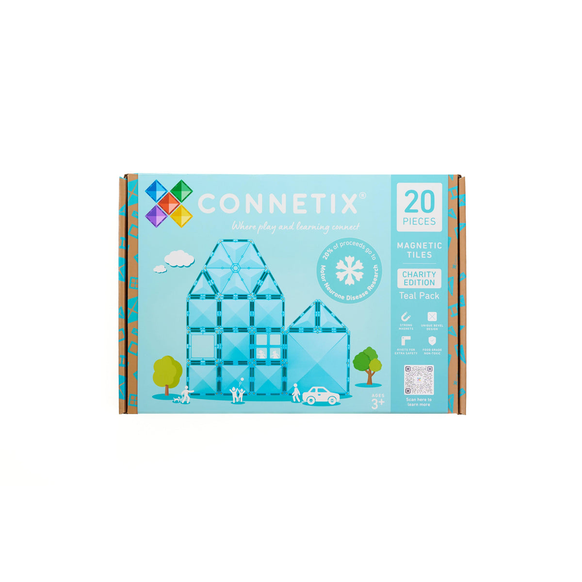 Charity Pack Teal - 20 Pieces-Connetix-Modern Rascals