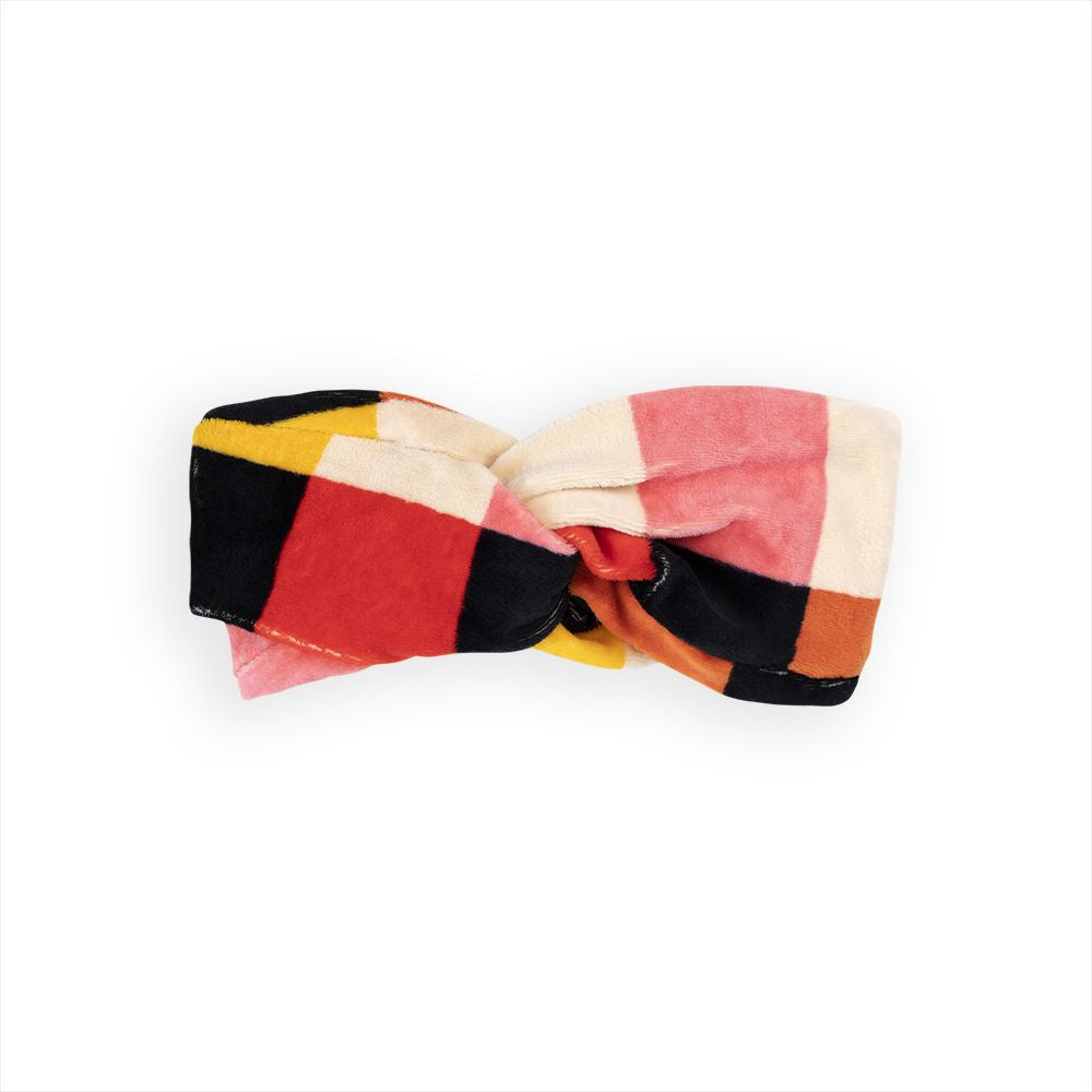 Checkers Twisted Velour Headband - Autumn Edition-CARLIJNQ-Modern Rascals