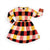 Checkers Velour Long Sleeve Dress - 2 Left Size 10-12 & 12-14 years-CARLIJNQ-Modern Rascals