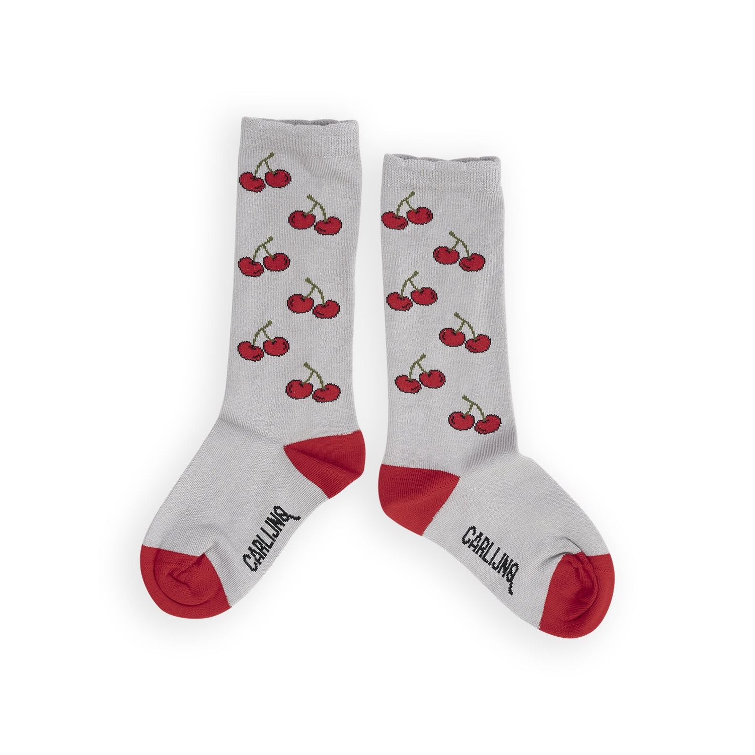 Cherry Ruffled Knee Socks - 2 Left Size 2-4 & 6-8 years-CARLIJNQ-Modern Rascals