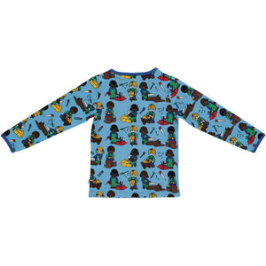 Children Long Sleeve Shirt - Blue Grotto - 1 Left Size 9-10 years-Smafolk-Modern Rascals