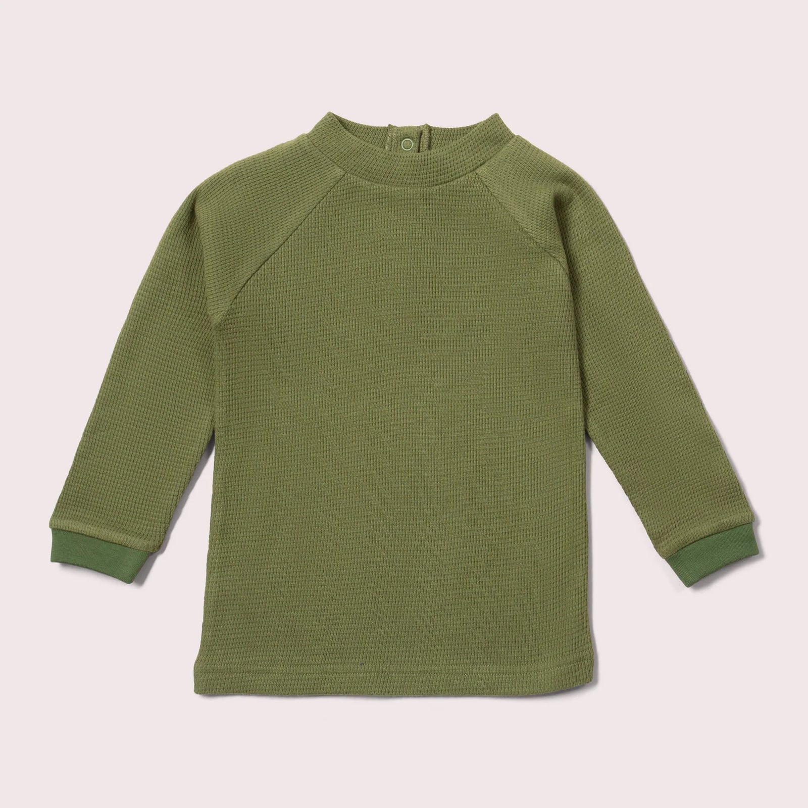 Chive Waffle Long Sleeve Cozy Shirt-Little Green Radicals-Modern Rascals