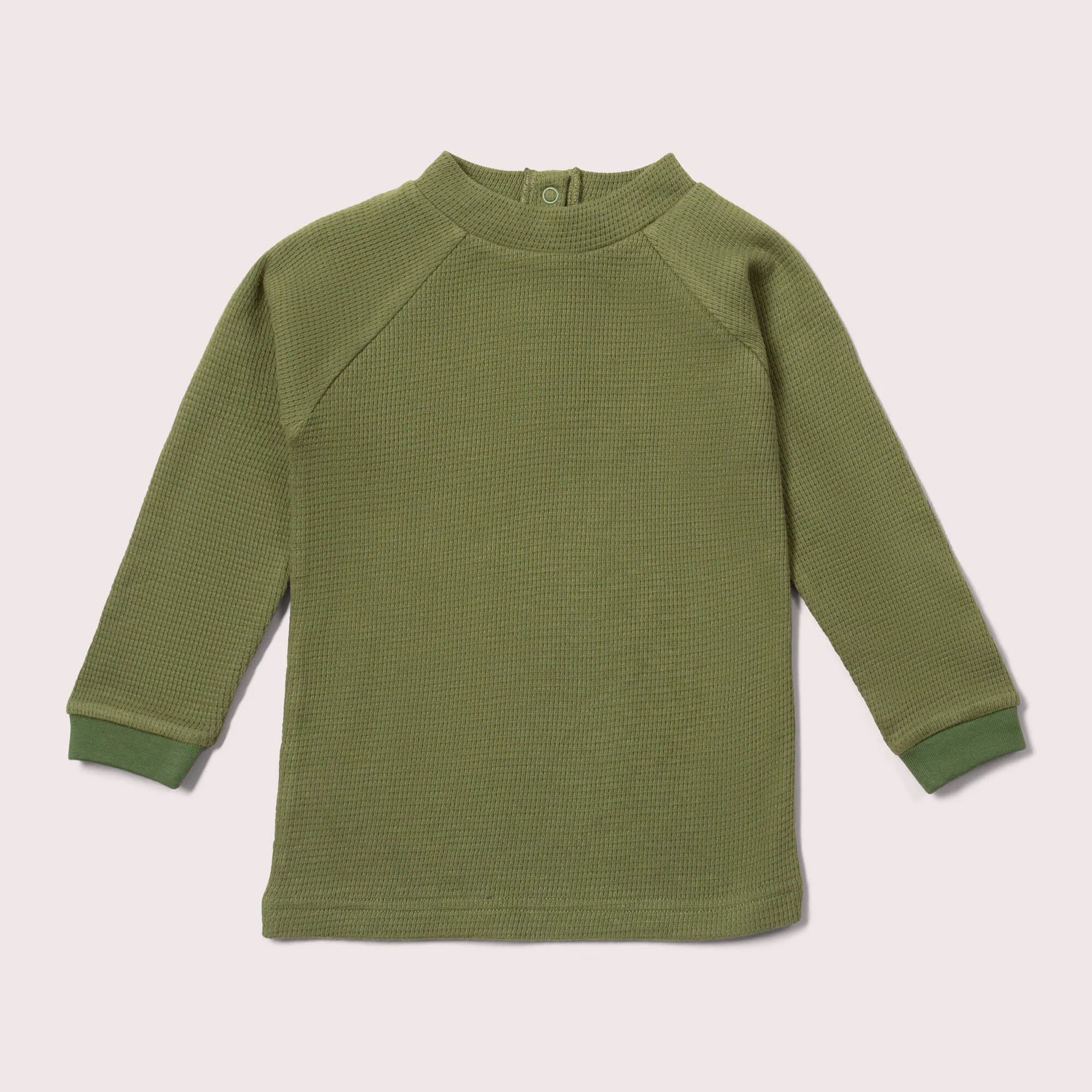 Chive Waffle Long Sleeve Cozy Shirt-Little Green Radicals-Modern Rascals