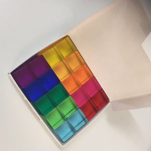 Chocolate Box of Translucent Cubes - 20 pieces-Bauspiel-Modern Rascals