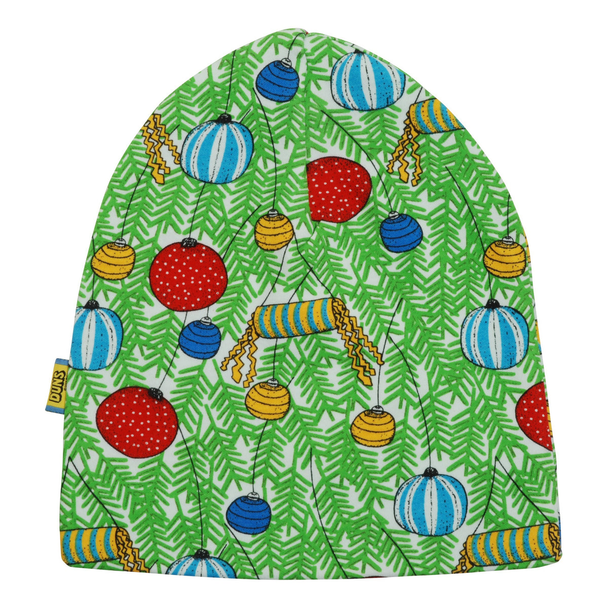 Christmas Baubles Double Layer Hat - 1 Left Size 4-6 years-Duns Sweden-Modern Rascals
