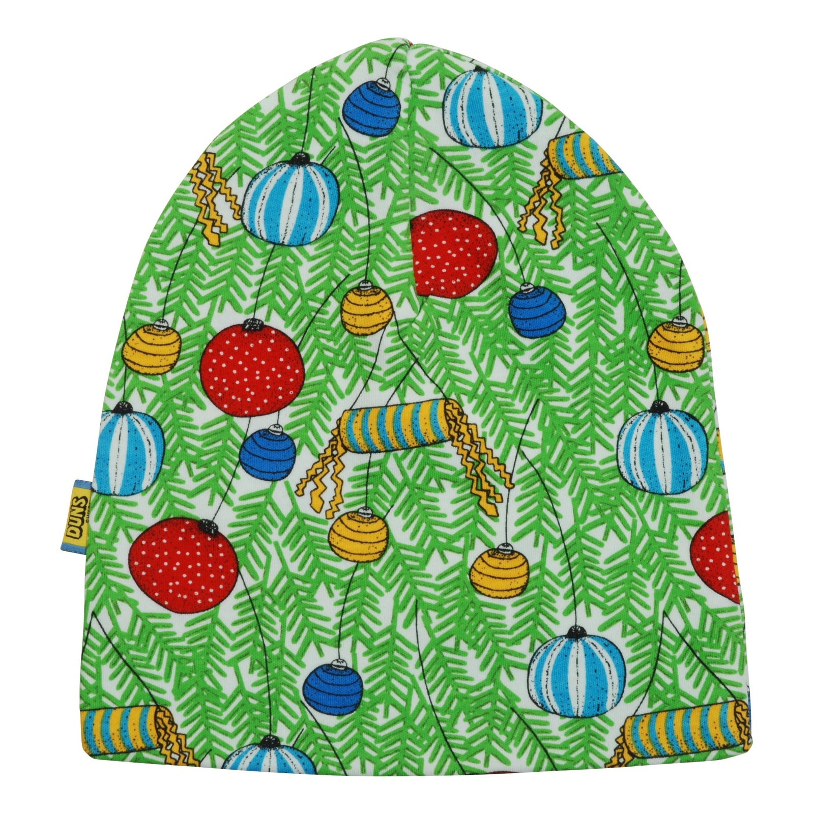 Christmas Baubles Double Layer Hat - 1 Left Size 4-6 years-Duns Sweden-Modern Rascals