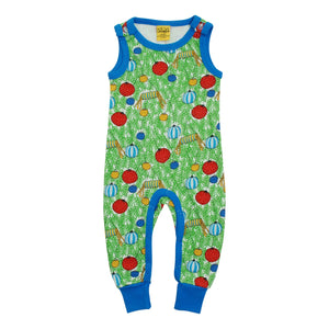 Christmas Baubles Dungarees - 2 Left Size 2-4 months-Duns Sweden-Modern Rascals