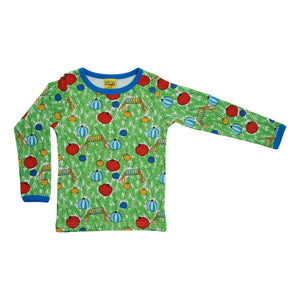 Christmas Baubles Long Sleeve Shirt - 2 Left Size 9-10 & 10-11 years-Duns Sweden-Modern Rascals