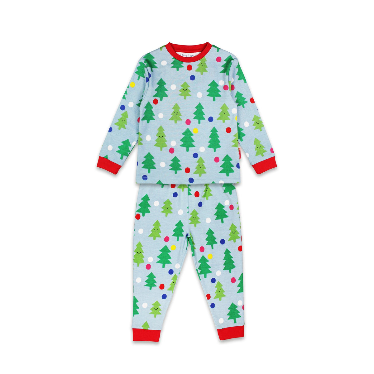 Christmas Tree Print Pyjamas-Toby Tiger-Modern Rascals