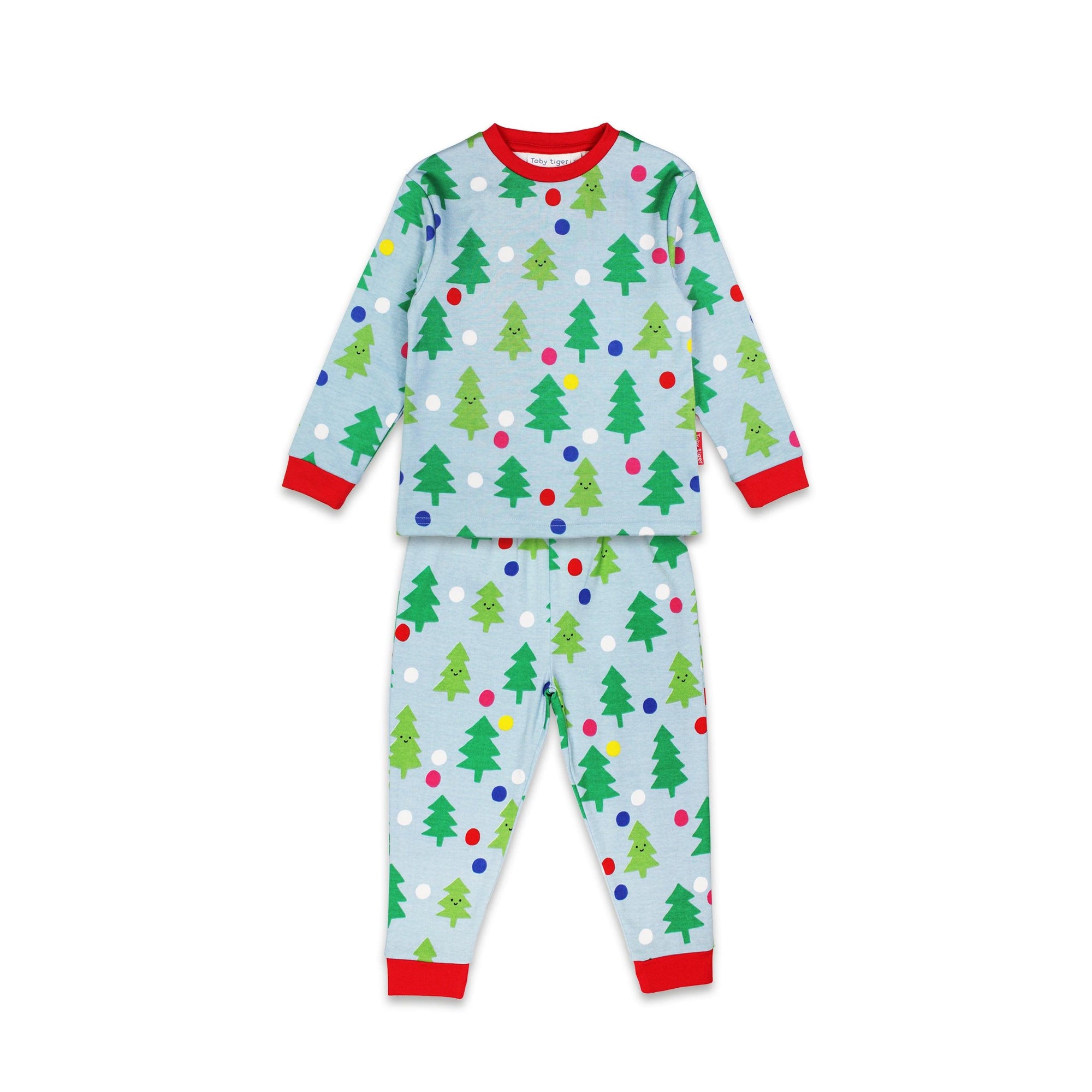Christmas Tree Print Pyjamas-Toby Tiger-Modern Rascals