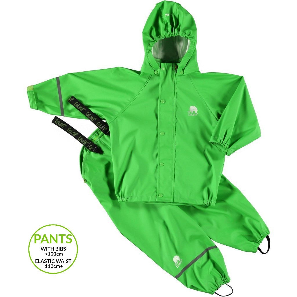 Classic Rain Suit Set - Green - 1 Left Size 6-9 month-CeLaVi-Modern Rascals